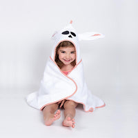Bunny bath cape - organic cotton