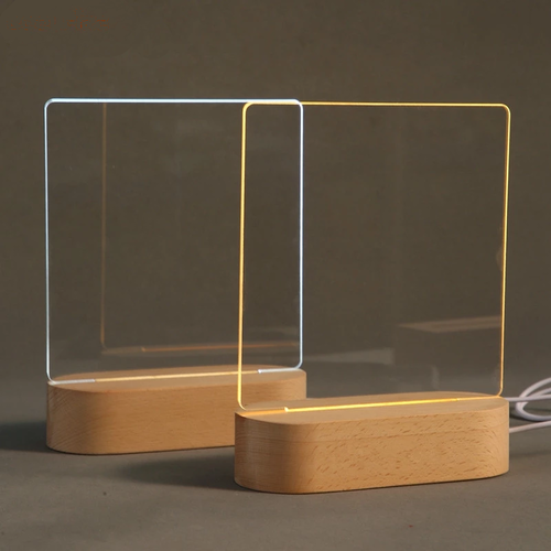 Table light with pencil for notes