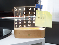 Table light with pencil for notes